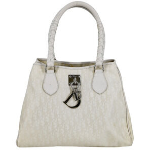 Dior Off-White Monogram Nylon Lovely Shoulder Bag